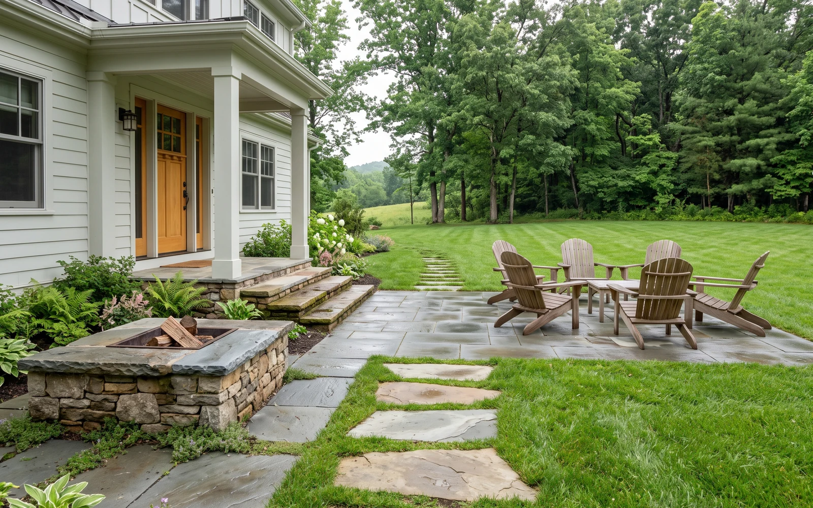 Generated Hollins hardscape planning concept showing the second project-planning emphasis